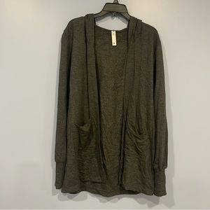 Glyder Gray Hooded Cardigan